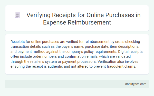 Verifying Receipts for Online Purchases in Expense Reimbursement
