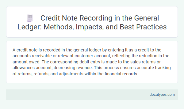 Credit Note Recording in the General Ledger: Methods, Impacts, and Best Practices