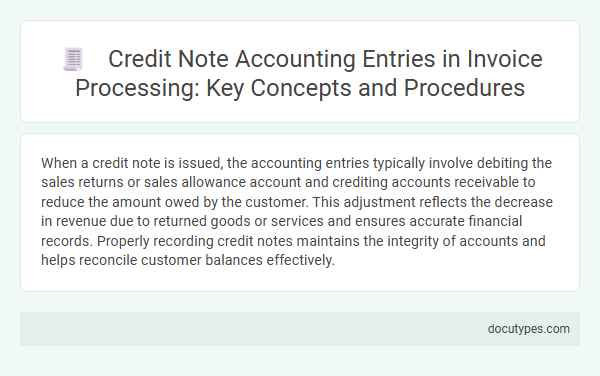 Credit Note Accounting Entries in Invoice Processing: Key Concepts and Procedures