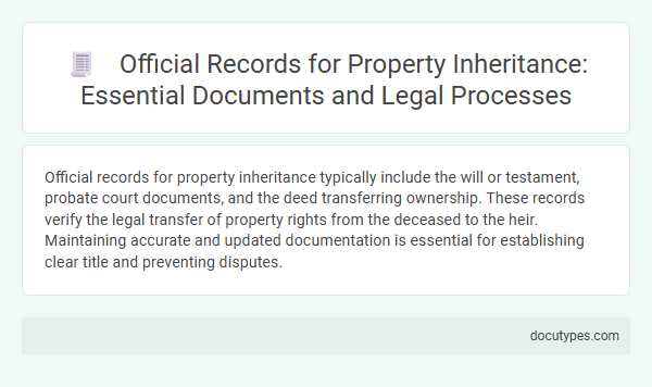 Official Records for Property Inheritance: Essential Documents and Legal Processes