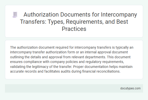 Authorization Documents for Intercompany Transfers: Types, Requirements, and Best Practices