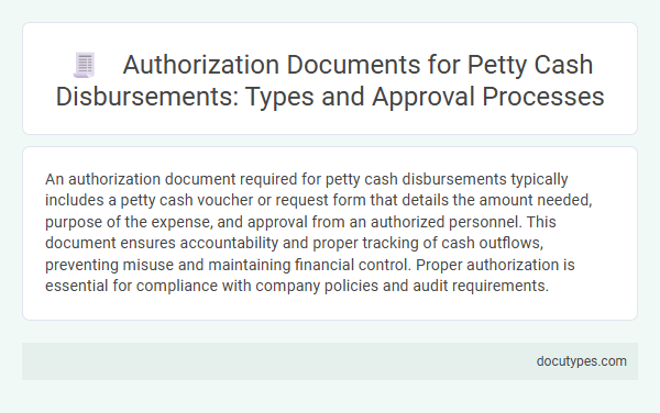 Authorization Documents for Petty Cash Disbursements: Types and Approval Processes