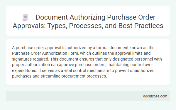 Document Authorizing Purchase Order Approvals: Types, Processes, and Best Practices