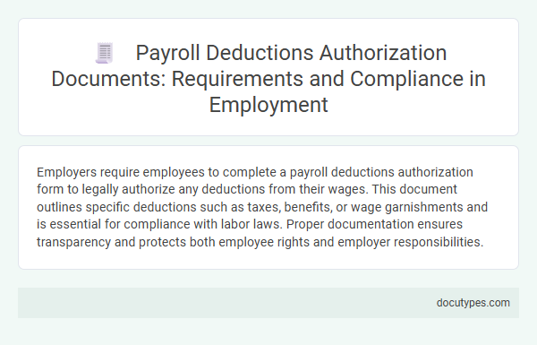 Payroll Deductions Authorization Documents: Requirements and Compliance in Employment