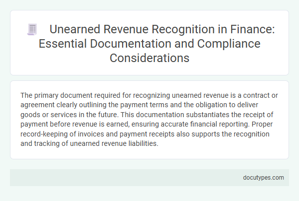 Unearned Revenue Recognition in Finance: Essential Documentation and Compliance Considerations