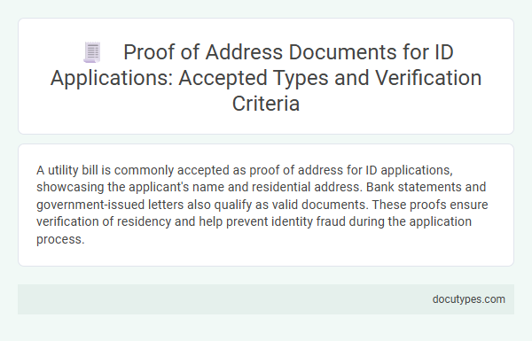 Proof of Address Documents for ID Applications: Accepted Types and Verification Criteria