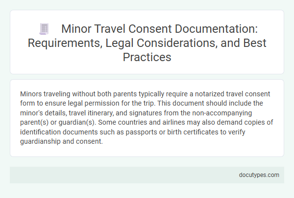 Minor Travel Consent Documentation: Requirements, Legal Considerations, and Best Practices
