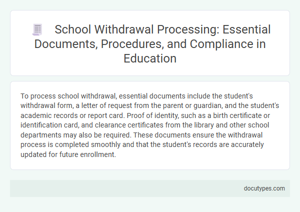 School Withdrawal Processing: Essential Documents, Procedures, and Compliance in Education