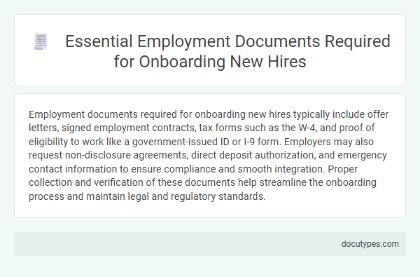 Essential Employment Documents Required for Onboarding New Hires