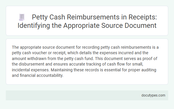 Petty Cash Reimbursements in Receipts: Identifying the Appropriate Source Document
