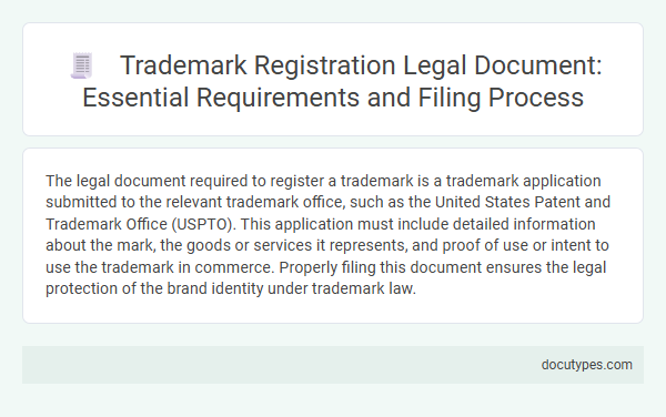 Trademark Registration Legal Document: Essential Requirements and Filing Process