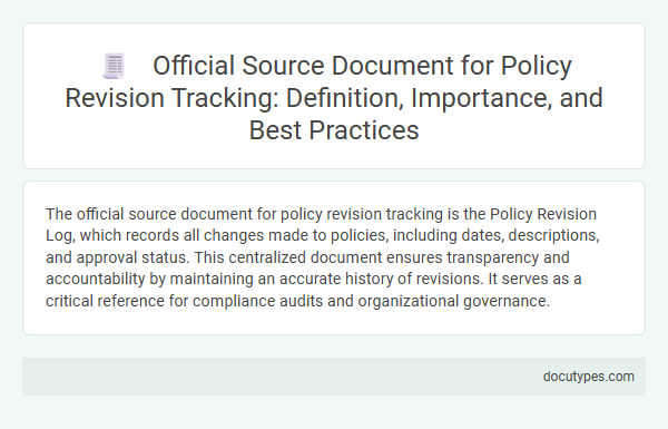 Official Source Document for Policy Revision Tracking: Definition, Importance, and Best Practices