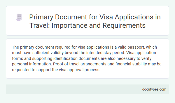 Primary Document for Visa Applications in Travel: Importance and Requirements