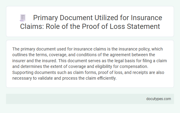 Primary Document Utilized for Insurance Claims: Role of the Proof of Loss Statement