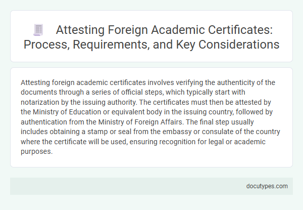 Attesting Foreign Academic Certificates: Process, Requirements, and Key Considerations