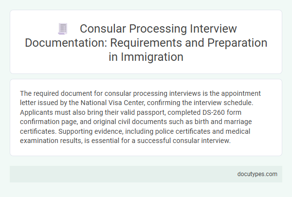Consular Processing Interview Documentation: Requirements and Preparation in Immigration