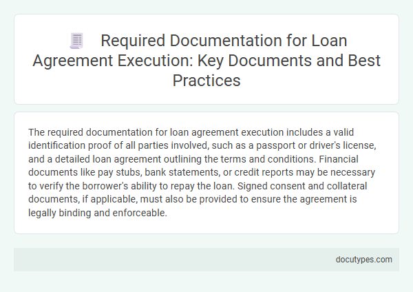 Required Documentation for Loan Agreement Execution: Key Documents and Best Practices