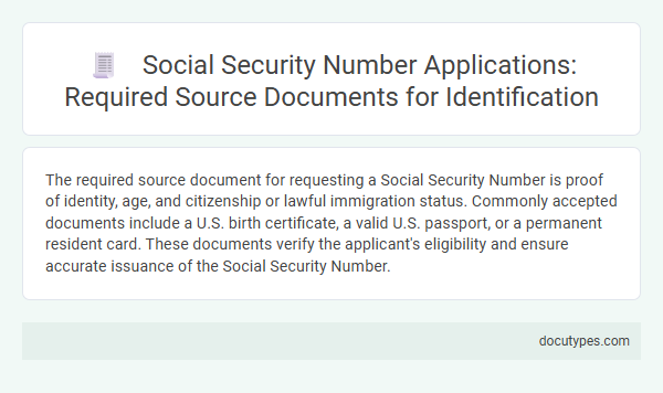 Social Security Number Applications: Required Source Documents for Identification