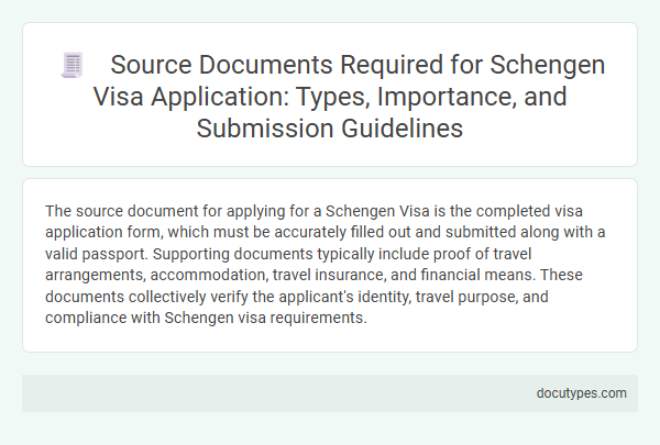 Source Documents Required for Schengen Visa Application: Types, Importance, and Submission Guidelines
