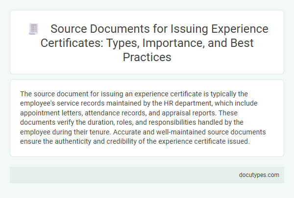 Source Documents for Issuing Experience Certificates: Types, Importance, and Best Practices