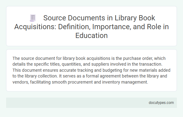 Source Documents in Library Book Acquisitions: Definition, Importance, and Role in Education