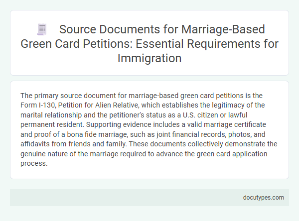 Source Documents for Marriage-Based Green Card Petitions: Essential Requirements for Immigration