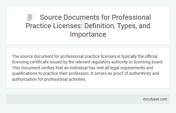 Source Documents for Professional Practice Licenses: Definition, Types, and Importance