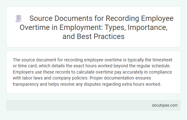 Source Documents for Recording Employee Overtime in Employment: Types, Importance, and Best Practices