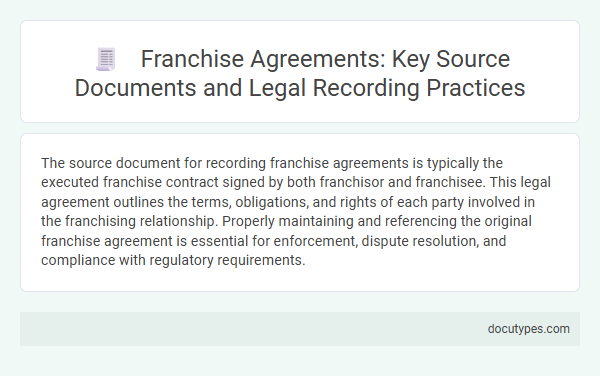 Franchise Agreements: Key Source Documents and Legal Recording Practices
