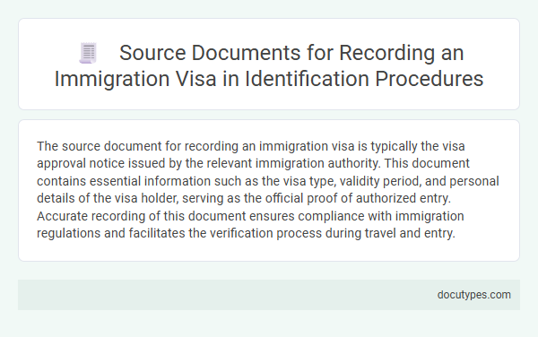 Source Documents for Recording an Immigration Visa in Identification Procedures
