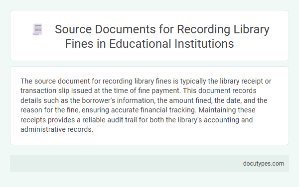Source Documents for Recording Library Fines in Educational Institutions