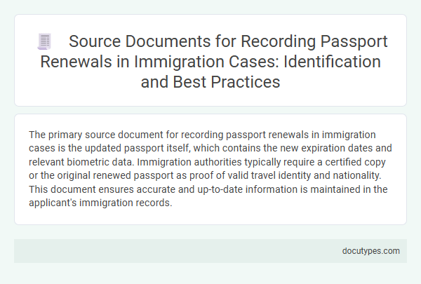 Source Documents for Recording Passport Renewals in Immigration Cases: Identification and Best Practices
