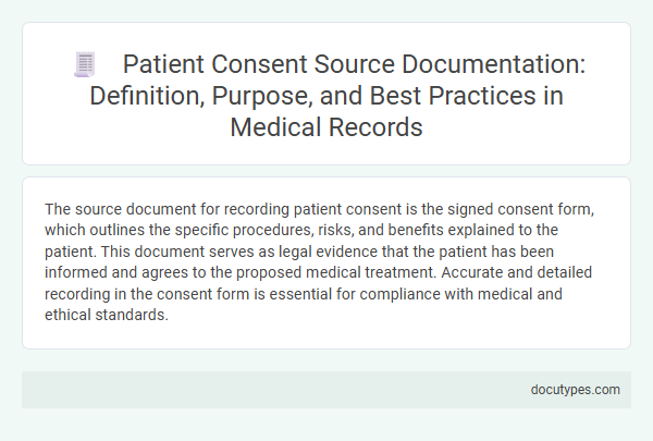 Patient Consent Source Documentation: Definition, Purpose, and Best Practices in Medical Records