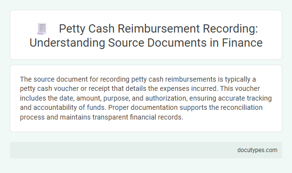 Petty Cash Reimbursement Recording: Understanding Source Documents in Finance