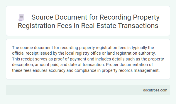 Source Document for Recording Property Registration Fees in Real Estate Transactions