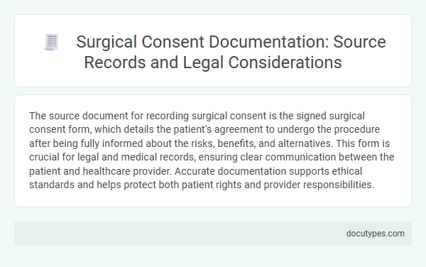 Surgical Consent Documentation: Source Records and Legal Considerations