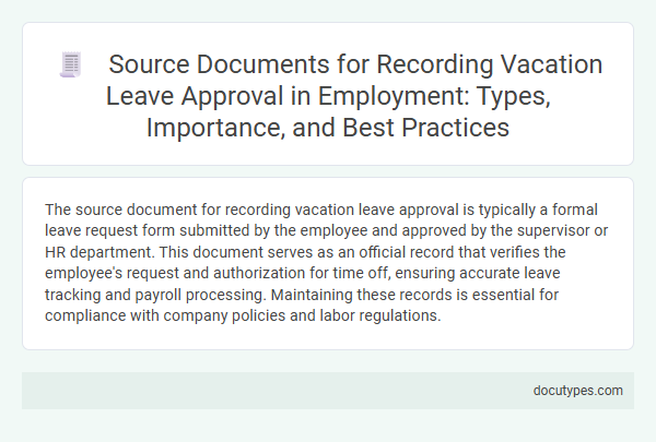 Source Documents for Recording Vacation Leave Approval in Employment: Types, Importance, and Best Practices