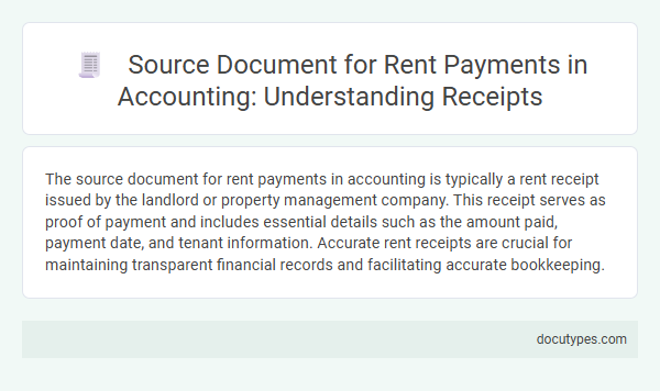 Source Document for Rent Payments in Accounting: Understanding Receipts