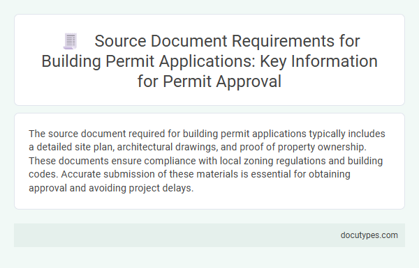 Source Document Requirements for Building Permit Applications: Key Information for Permit Approval