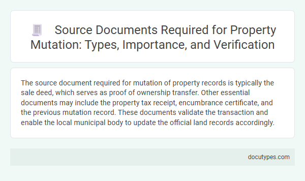 Source Documents Required for Property Mutation: Types, Importance, and Verification
