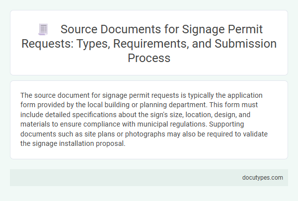 Source Documents for Signage Permit Requests: Types, Requirements, and Submission Process