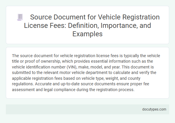 Source Document for Vehicle Registration License Fees: Definition, Importance, and Examples