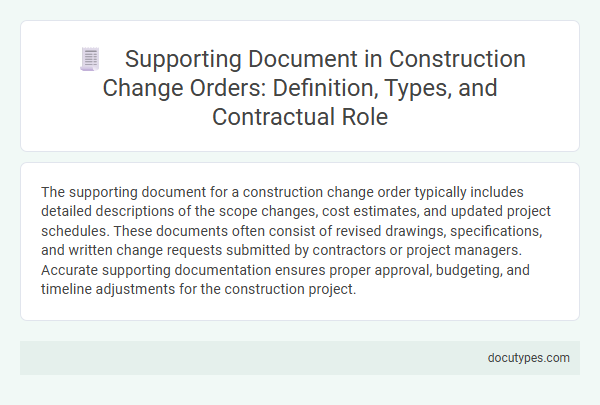 Supporting Document in Construction Change Orders: Definition, Types, and Contractual Role
