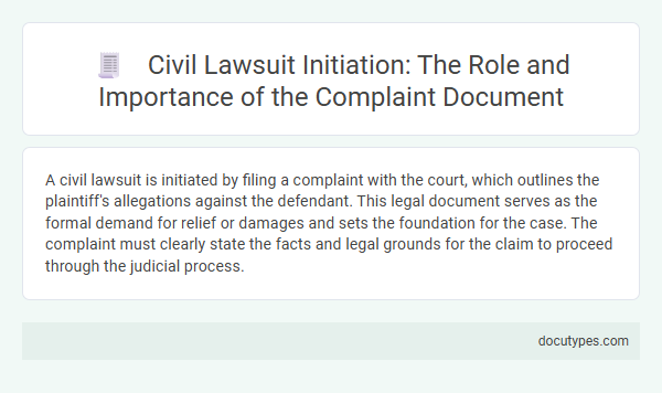 Civil Lawsuit Initiation: The Role and Importance of the Complaint Document