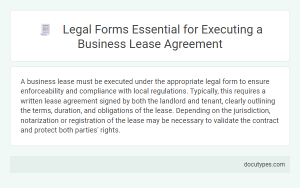 Legal Forms Essential for Executing a Business Lease Agreement