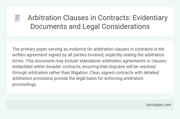 Arbitration Clauses in Contracts: Evidentiary Documents and Legal Considerations