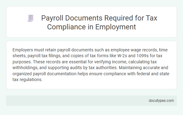 Payroll Documents Required for Tax Compliance in Employment