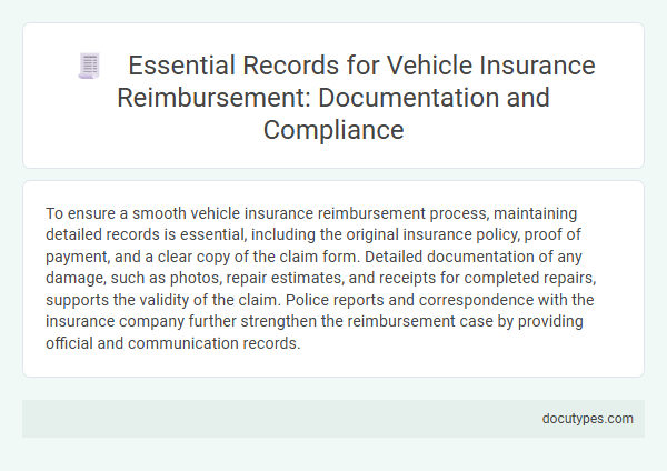 Essential Records for Vehicle Insurance Reimbursement: Documentation and Compliance