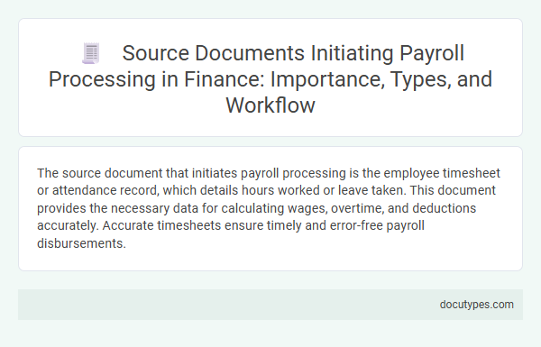 Source Documents Initiating Payroll Processing in Finance: Importance, Types, and Workflow