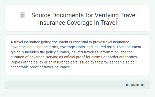 Source Documents for Verifying Travel Insurance Coverage in Travel